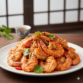 辣椒蟹醬炒大蝦 (12隻)